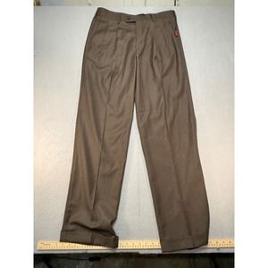 A|X|IST Straight Leg Dress Pants No Iron Flex‎ Waist Brown Men's W34/34